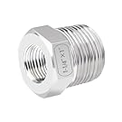 Stainless Steel Reducer Hex Bushing 1-1/4" Male NPT to 1" Female NPT