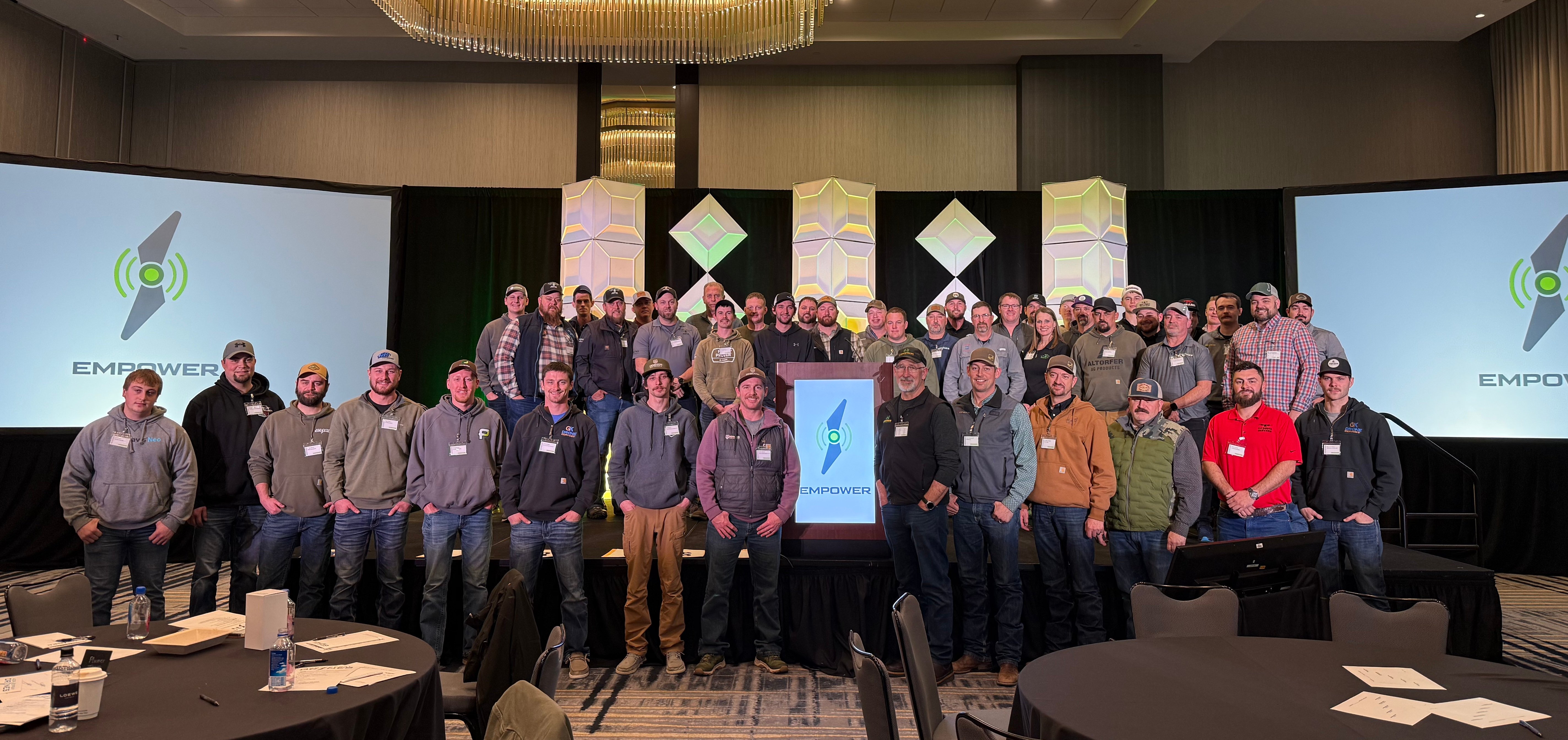 Agri Spray Drones Dealers lined up at the 2026 conference stage